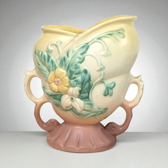 Vintage Hull Pottery Vase: Yellow Wildflower Art Pottery, 1940s - Picture 1 of 7
